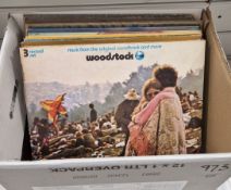 A collection of folk and folk rock vinyl LP albums to include Arlo Guthrie, self-titled; The