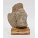 Carved stone Bodhisattva head fragment, possibly Gandhara region & 4th Century, the hair with - Image 1 of 11