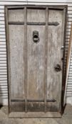Late 19th / early 20th-century Gothic revival oak door, attributed to Norman Jewson (1884-1975) from