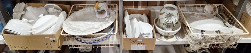 Collection of ceramic items, including Portmeirion Pomona and Botanic Gardens items, Royal Doulton