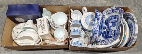 Collection of ceramics and glass, including a Royal Albert Festival part tea service, a Spode