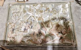 Tapestry wall hanging from the Centre Francais des Tapis et Tapisseries, titled Verdure et