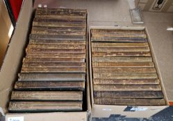 Encyclopaedia Britannia 11th edition in two boxes, limp leather covers, not checked if complete (