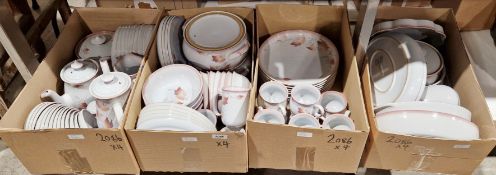 Denby Coloroll part dinner and tea service, including teapot, coffee pot, tureens, open vegetable