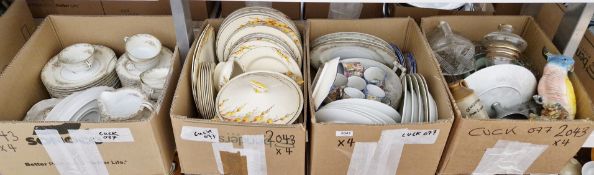 Collection of mainly ceramics, including Japanese Rose china part tea service, 1930's Crown Ducal