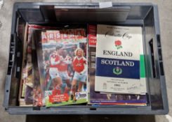 Collection of mainly football programmes dating from the 1960's to the 2000's, including FA Cup