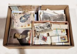 Collection of ephemera including Typhoo tea cards, Ardath world views cigarette cards, and various