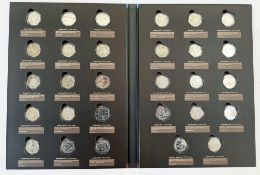 2012 UK Olympics 50p coins – full set (29 coins) in new style hardcover with inner foam, each coin