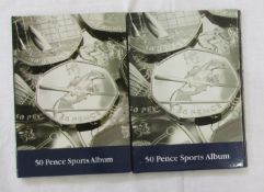 2 x Complete 2012 UK Olympics 50p coins – full set (29 coins) and additional 50p (Royal Shield) in