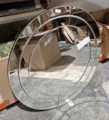 Laura Ashley 'Evie' round wall mirror, 78cm diameter