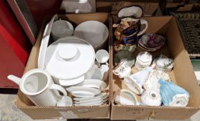 Thomas of Germany part dinner and tea service, white glazed with a gold-coloured rim, including