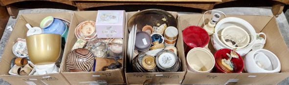 Large collection of ceramics, glass and other items including a Villeroy & Boch storage jar, Royal