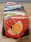 Small quantity of 45rpm vinyl singles, 1960's/1970's including artists such as The Beach Boys, Linda