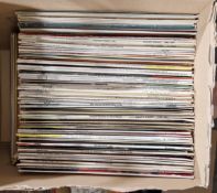 Box of mainly classical music vinyl LPs from composers such as Mendelssohn, Grieg, Paderewski,