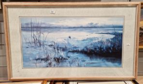 After John Gilroy (1898-1985) a mid-century framed print, titled 'Kicu', 59cm x 46cm together with