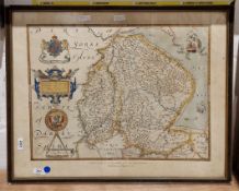 Herman Moll 1654-1732) 18th century hand-coloured engraved map of Switzerland, inscribed 