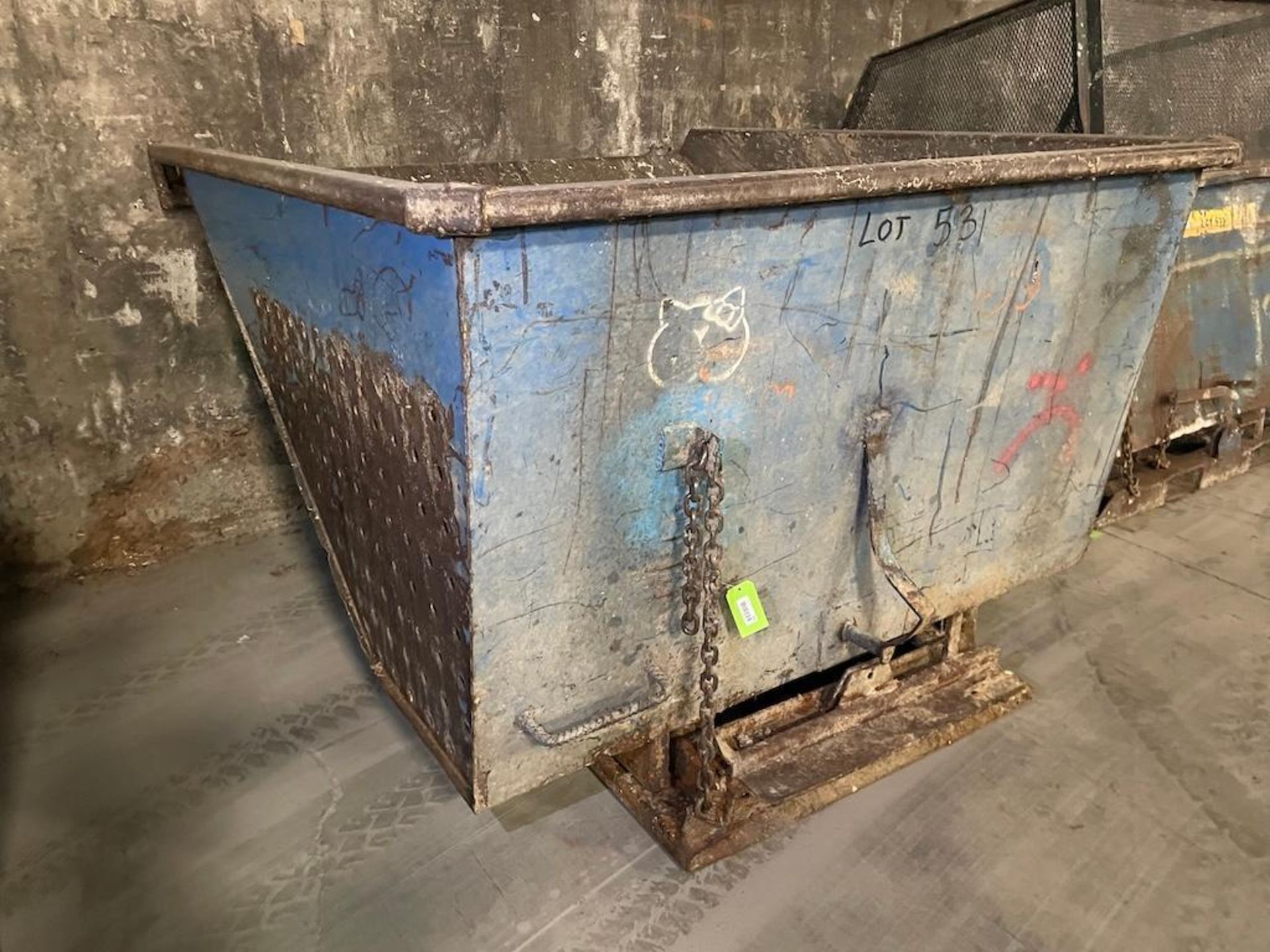 STEEL TIPPER BIN 77 W X 85 L X 53 H