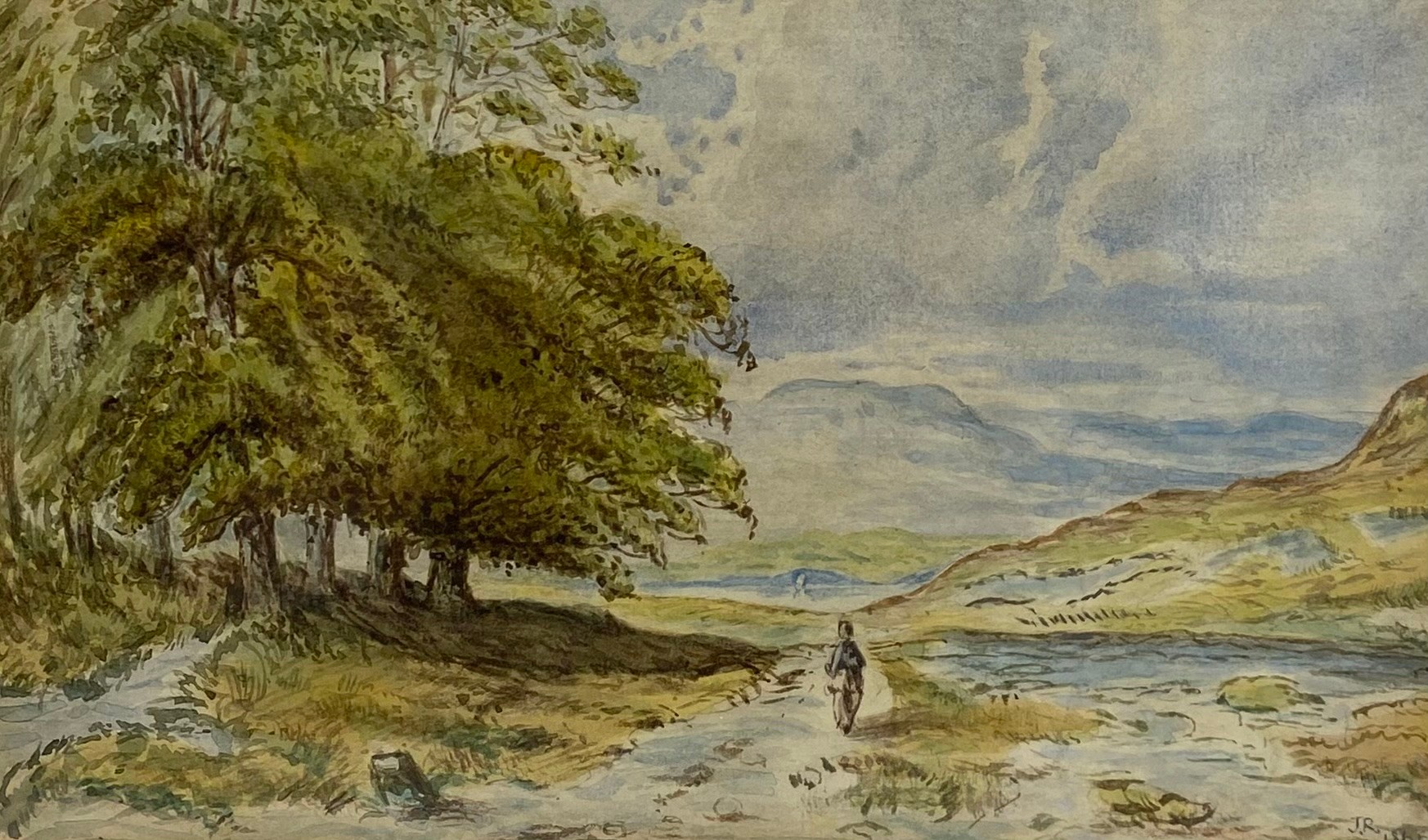 A 19th century watercolour after the original painting titled 'The First Peep of Grasmere from the - Image 2 of 4