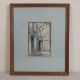 A framed and glazed watercolour study, figures in a classical architectural setting, signed Keene. - Image 2 of 5
