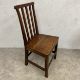 A Georgian oak dining chair together with a Regency style mahogany occasional table with satinwood - Image 3 of 5