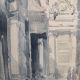 A framed and glazed watercolour study, figures in a classical architectural setting, signed Keene. - Image 3 of 5