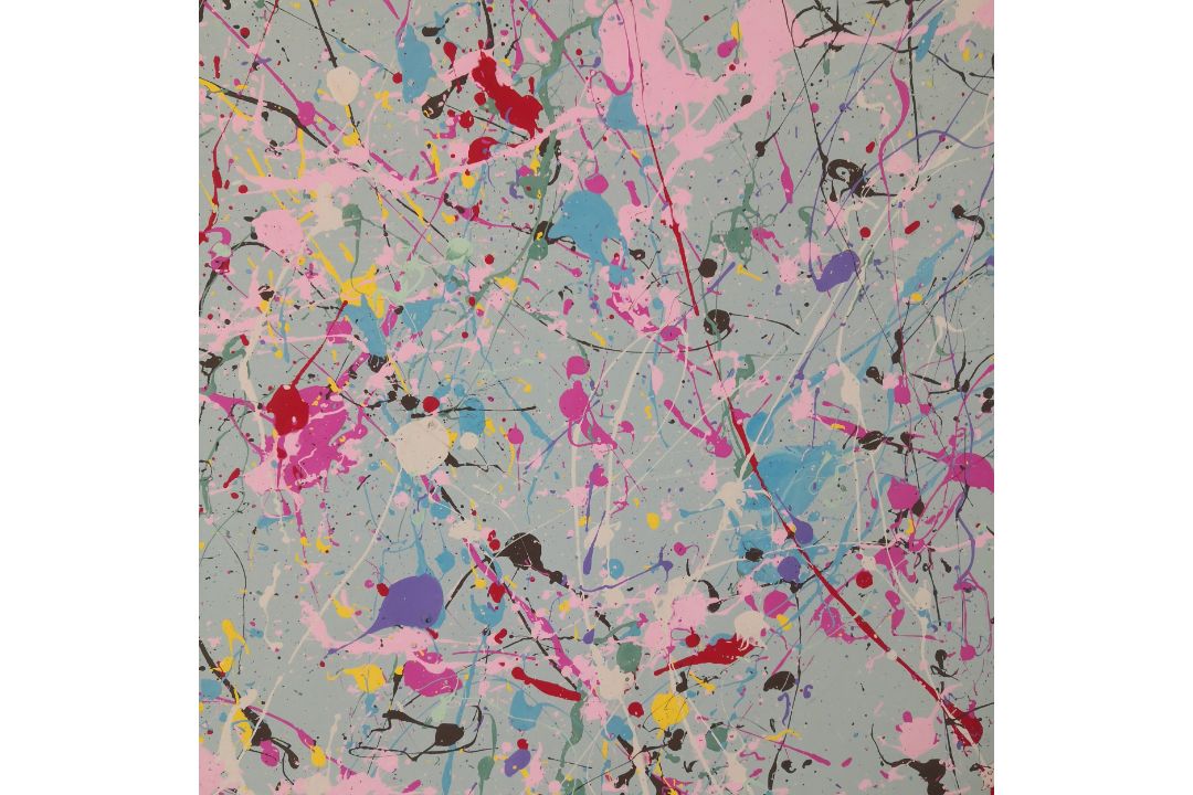 A contemporary Abstract Expressionist style oil action painting on canvas in the manner of Jackson - Image 3 of 4