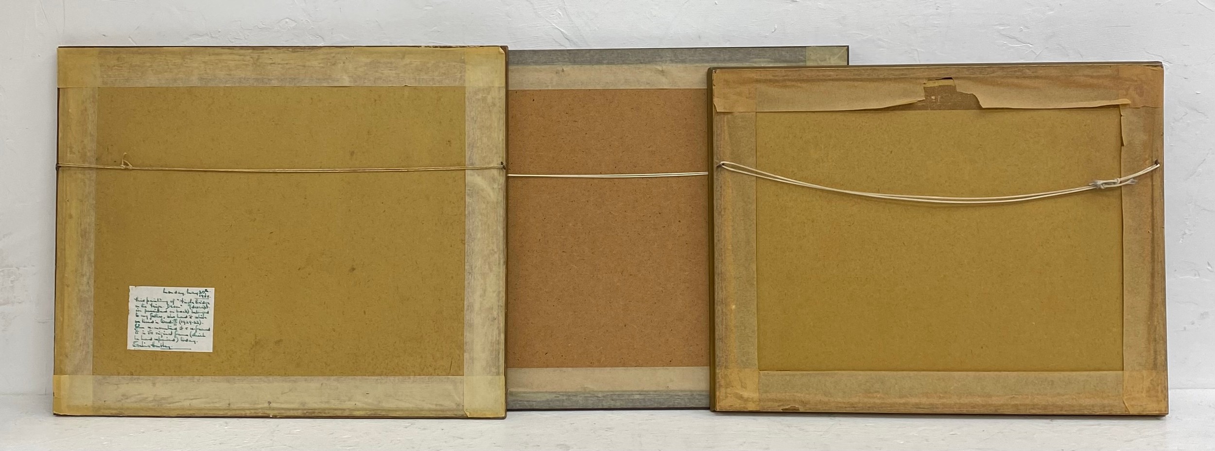 Three 19th century and later watercolour sea and landscapes. All framed and glazed. H.44 W.56cm - Image 7 of 8