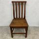 A Georgian oak dining chair together with a Regency style mahogany occasional table with satinwood - Image 2 of 5