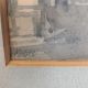 A framed and glazed watercolour study, figures in a classical architectural setting, signed Keene. - Image 4 of 5