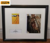 A vintage framed piece of film memorabilia comprising a small film poster and signed photograph of