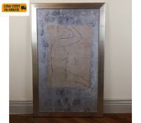 A large framed and glazed lithograph, classical splendour I, signed Augustine in plate. 119x75cm.