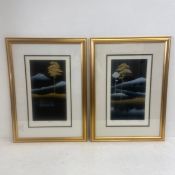 Jan King (b.1945), a pair of contemporary limited edition lithographs titled 'Wild Flowers' and '