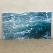 Ramsay Gibb (b.1965), a contemporary photorealist oil on canvas titled 'Green Atlantic' 2018, signed