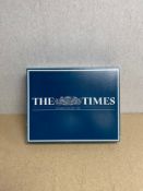 A vintage boxed commemorative set of 'The Times Millenium Edition' newspapers from 1st January