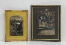 James Archer (1823-1904), a 19th watercolour titled 'Good Bye' in a gilt glazed frame together