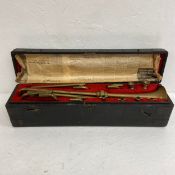 A 19th century T. Harper's Improved model 172 engraved brass slide trumpet, complete with all