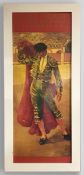 A very large full height contemporary print from the Museo Taurino de la Real Maestranza de
