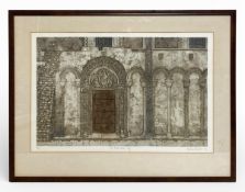 Valerie Thornton (1931-1991), a contemporary limited edition lithograph titled 'The Prior's Door,