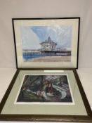 A contemporary signed limited edition lithograph titled 'Loggerheads' by Devan Fenwick together with