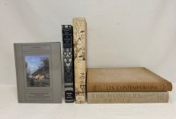 Five art and other books. 34 x 26cm