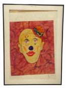 Jean-Philippe Jenere (b.1934), a contemporary limited edition lithograph on pulp paper titled 'Clown