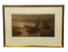 After Sir Francis Seymour Haden (1818-1910), a 19th century etching titled 'The Breaking up of the