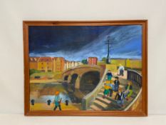 A contemporary oil on board in the style of Markey Robinson by Brian Oatley. 65 x 50cm