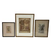 An original contemporary pen and ink drawing for The Sunday Times by Michael Heath together with a