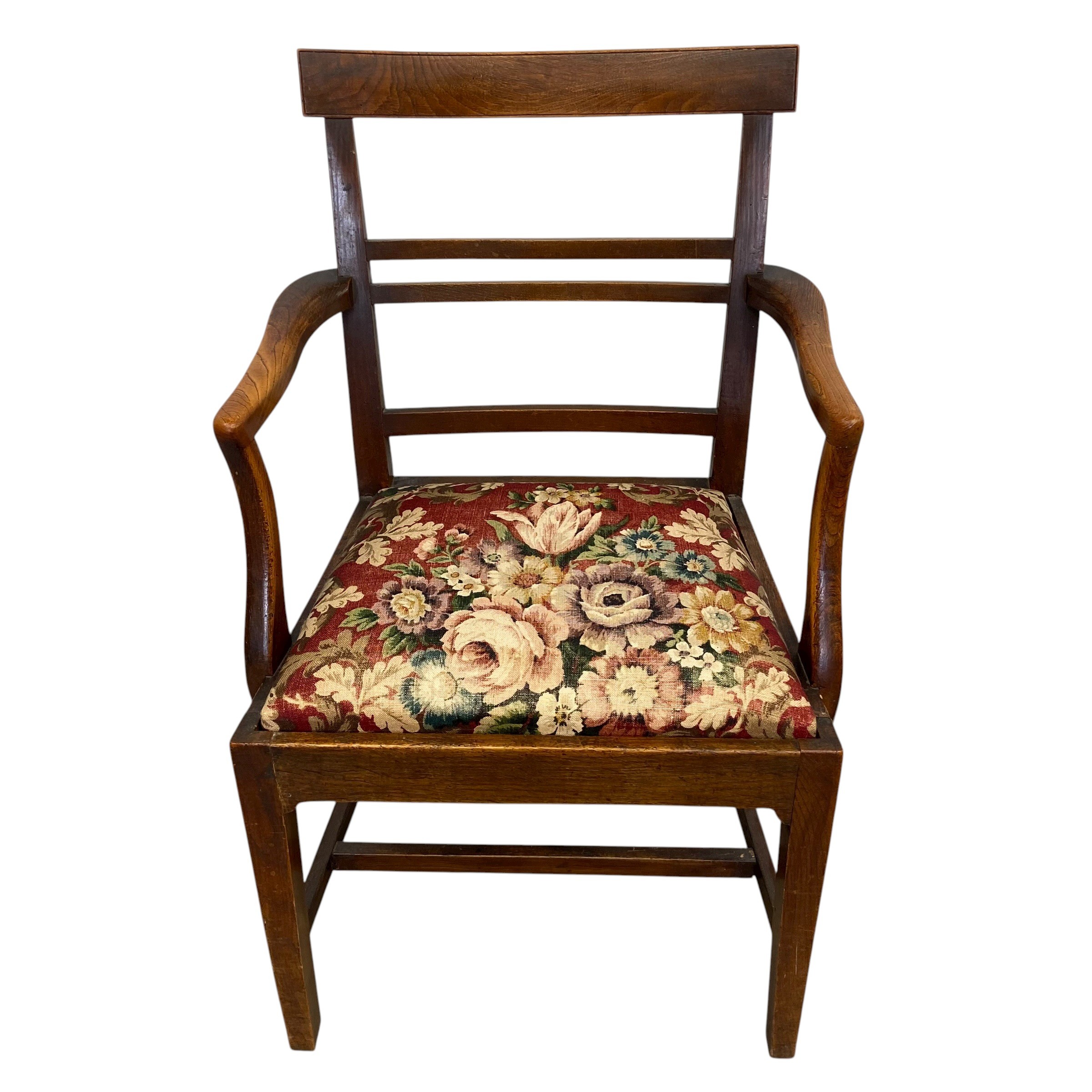 A Georgian mahogany dining chair in the Chippendale style together with a 19th century mahogany - Image 2 of 7