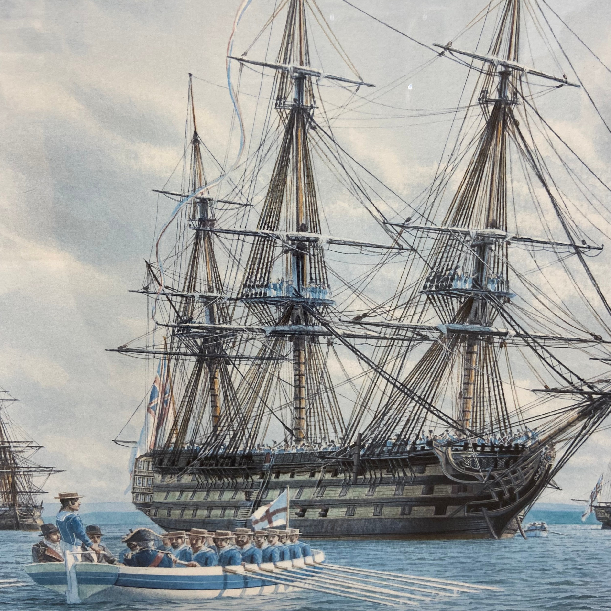 Mark Richard Myers (b.1945), a pair of contemporary lithographs titled 'The Mary Rose off Southsea - Image 10 of 14