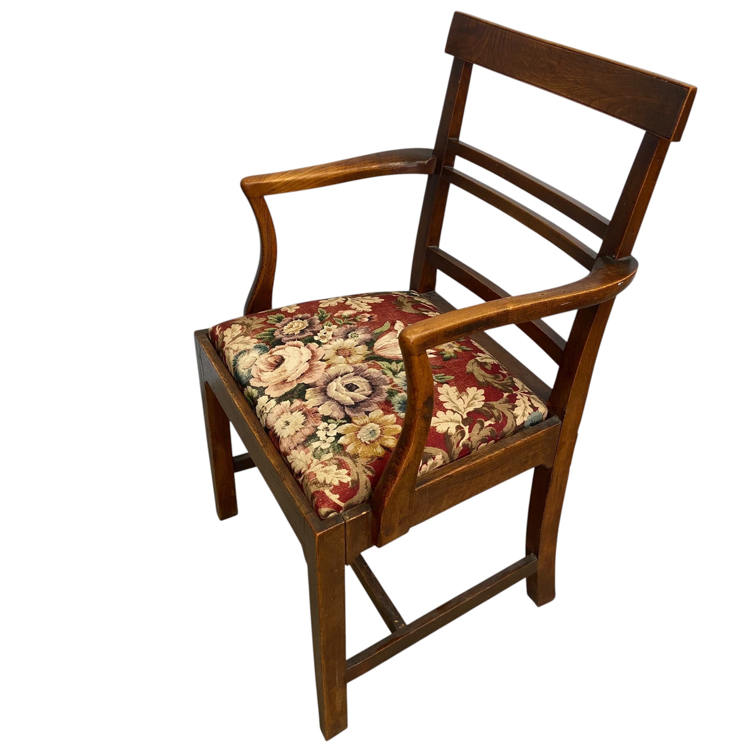 A Georgian mahogany dining chair in the Chippendale style together with a 19th century mahogany - Image 4 of 7