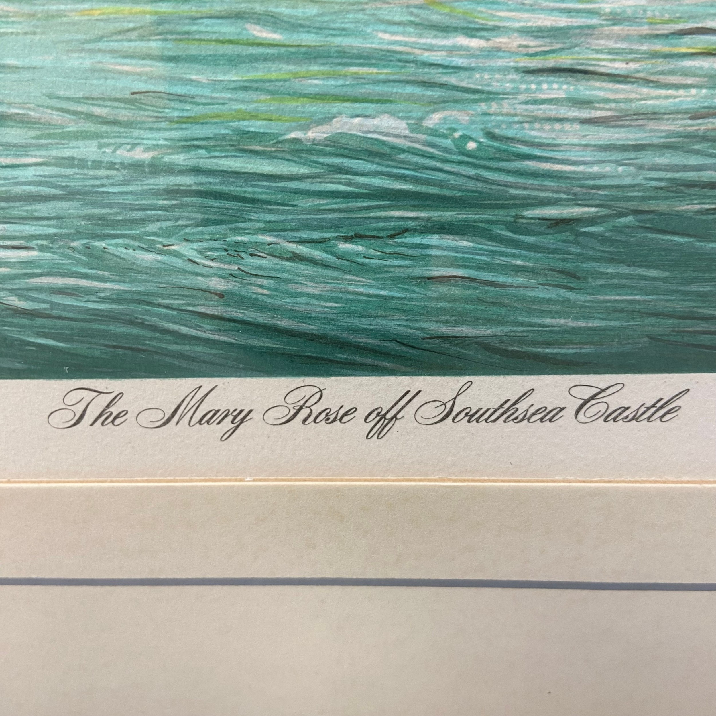 Mark Richard Myers (b.1945), a pair of contemporary lithographs titled 'The Mary Rose off Southsea - Image 5 of 14