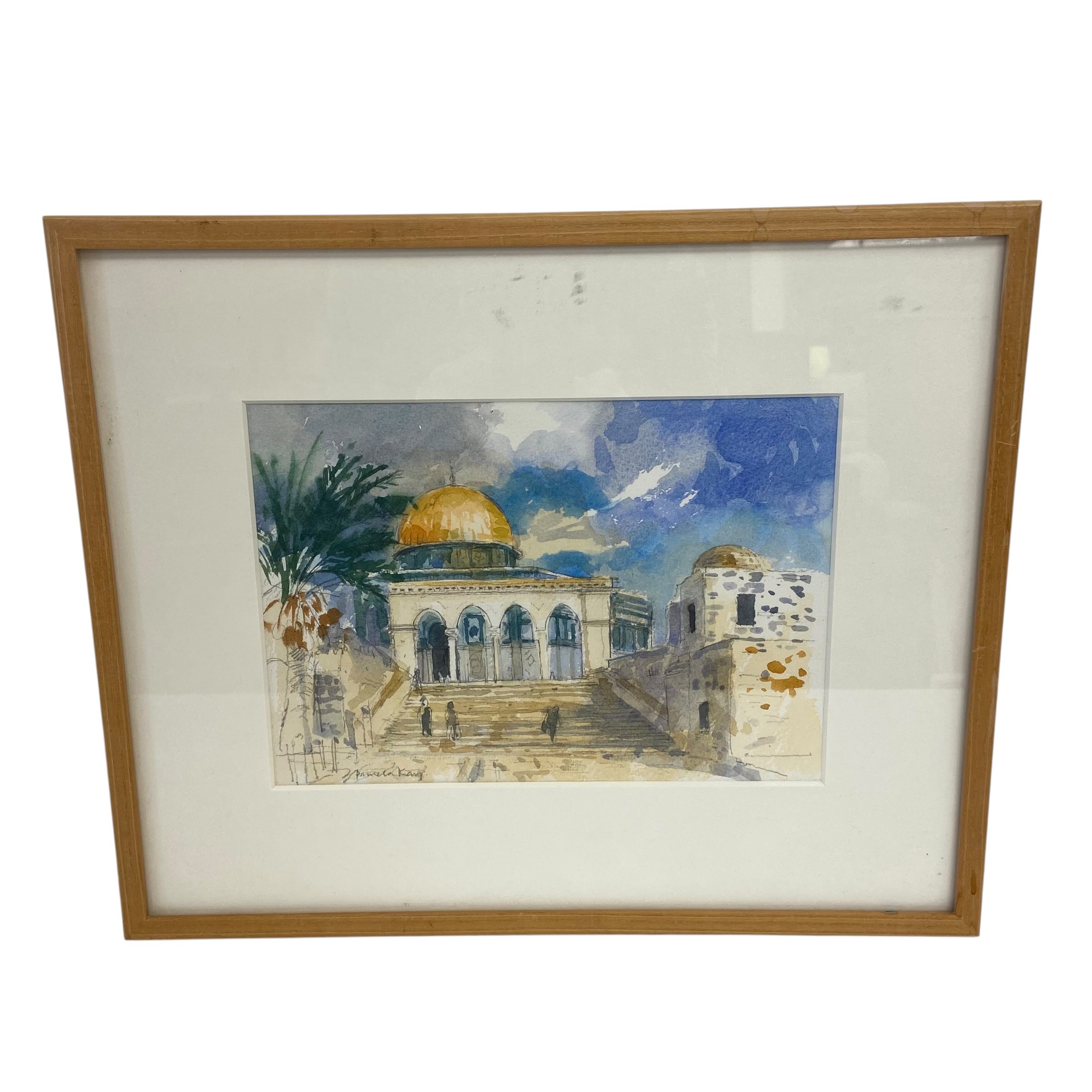 A mixed lot to include a 1970s watercolour titled 'Colchester Castle Park' together with a 20th - Image 13 of 14