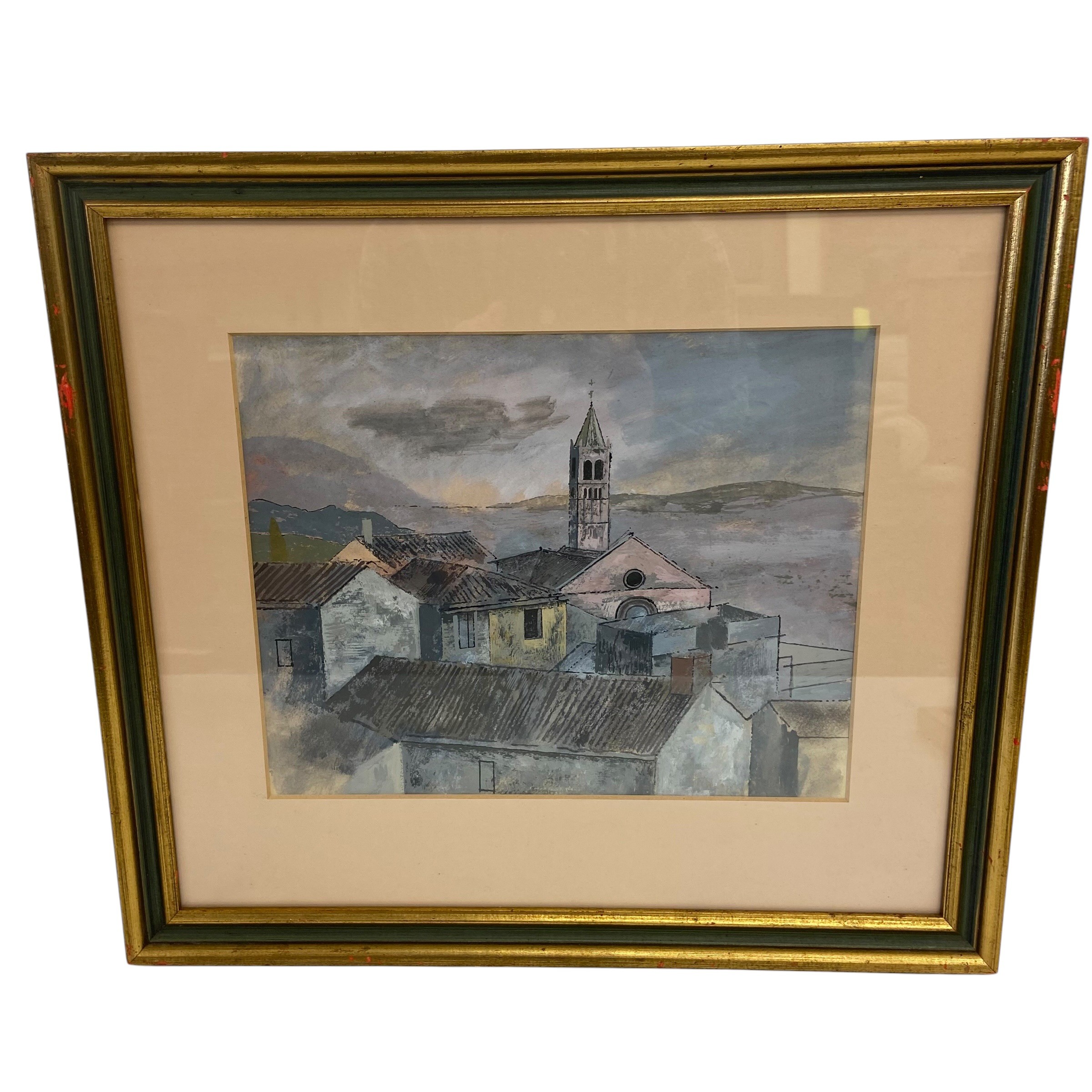 A mixed lot to include a 1970s watercolour titled 'Colchester Castle Park' together with a 20th - Image 10 of 14
